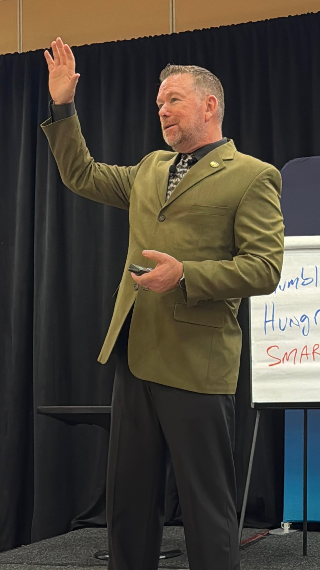 Cullen Haskins speaking at an event